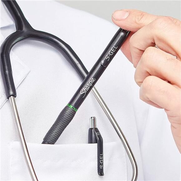 Sharpie S-Gel, Gel Pens, Medium Point (0.7mm), Black Ink‎ Gel Pen, 12 Count - Picture 6 of 6